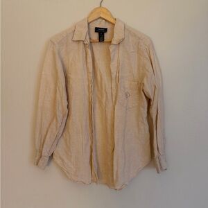 Lauren Ralph Lauren Beige Linen Shirt